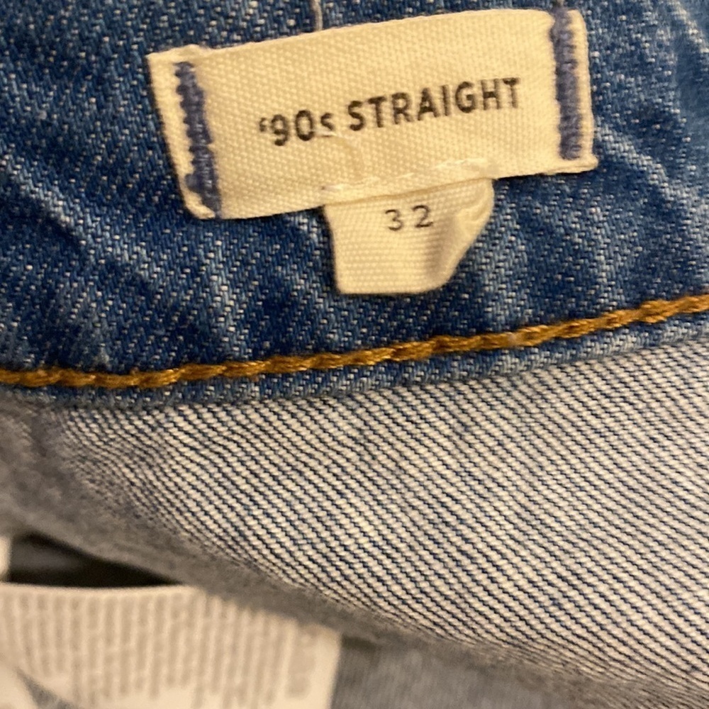 Madewell 90’ straight utility Blue Denim Straight-Leg Jeans size 32 - Picture 8 of 13